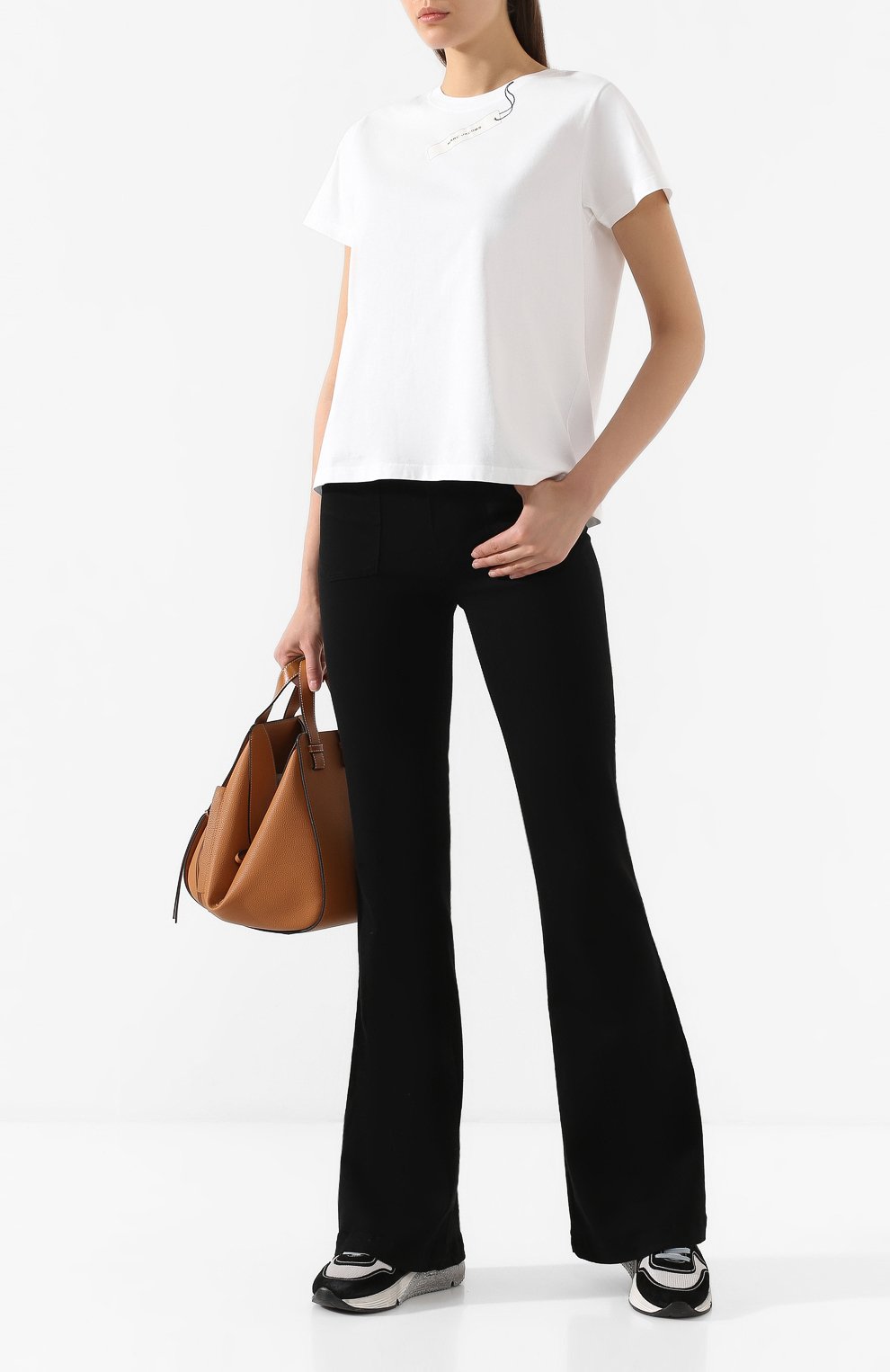 Хлопковая футболка MARC JACOBS (THE) белого цвета по цене 10600 руб., арт. M4007978, фото 2 Хлопковая футболка MARC JACOBS (THE), арт. M4007978, фото 2