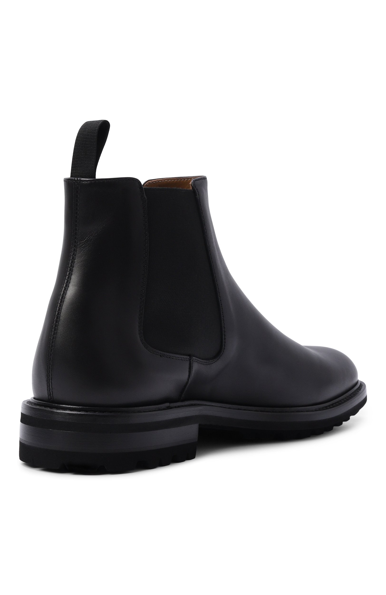 Кожаные челси KITON черного цвета по цене 158000 руб., арт. USSA463N01493, фото 4 Кожаные челси KITON, арт. USSA463N01493, фото 4
