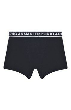 Детские комплект из двух боксеров EMPORIO ARMANI разноцветного цвета, арт. 406501/3R650 | Фото 3 (Рукава: Короткие; Материал внешний: Хлопок; Драгоценные камни: Проставлено; Материал сплава: Проставлено)