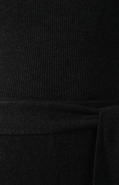 Брюки с поясом NANUSHKA, арт. TIGRE_CHARC0AL_CASHMERE BLEND RIB, фото 5