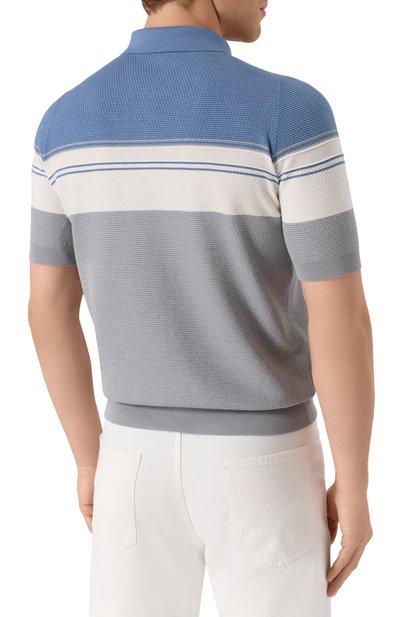 Поло из хлопка и шелка ZILLI, арт. KZP002M0142VTHL00, фото 4