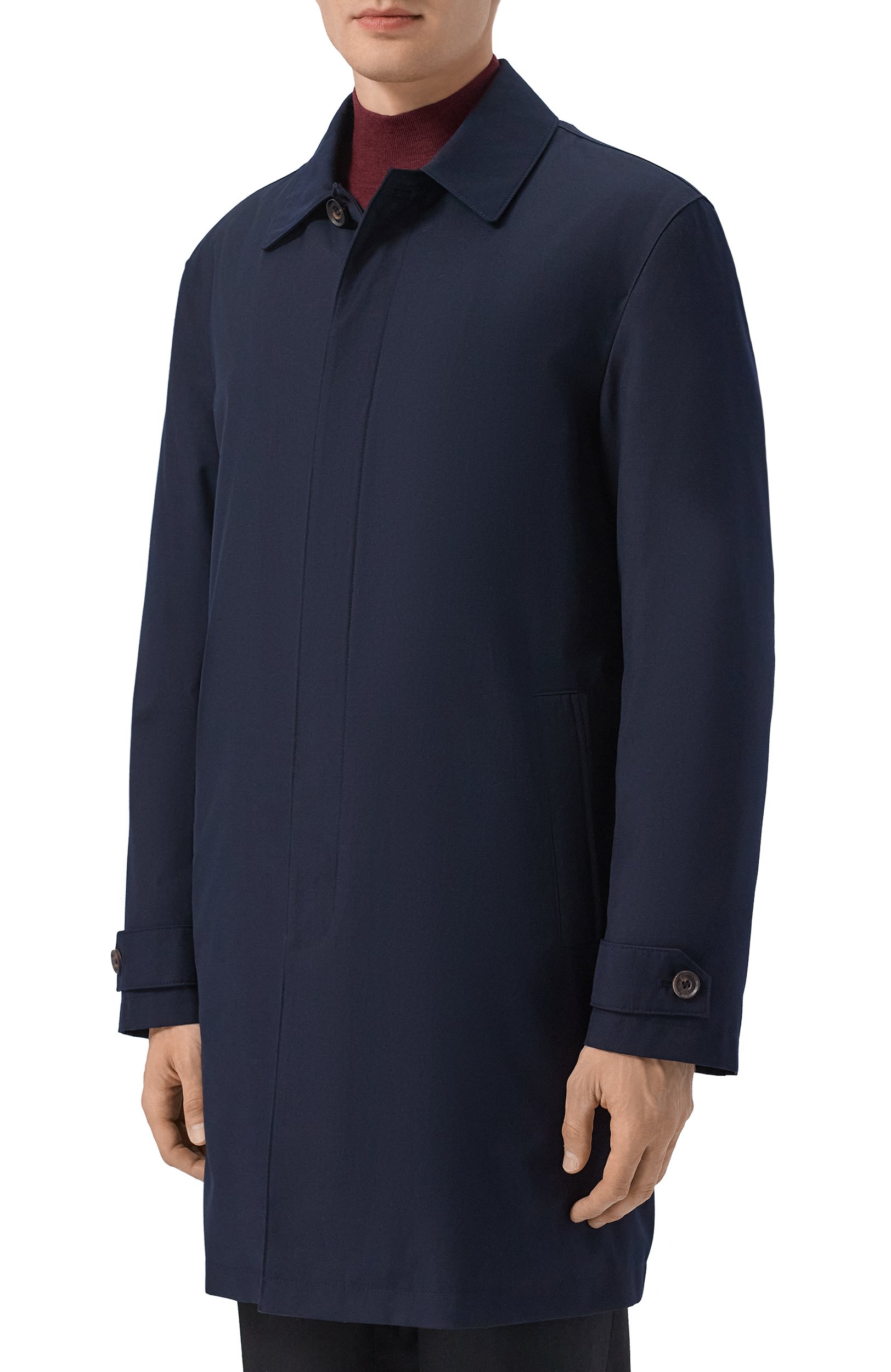 Плащ CORNELIANI темно-синего цвета по цене 118000 руб., арт. 2835G2/2A20141, фото 3 Плащ CORNELIANI, арт. 2835G2/2A20141, фото 3