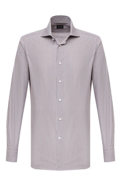 Мужская хлопковая сорочка ZEGNA, арт. 201317/9MS0BA