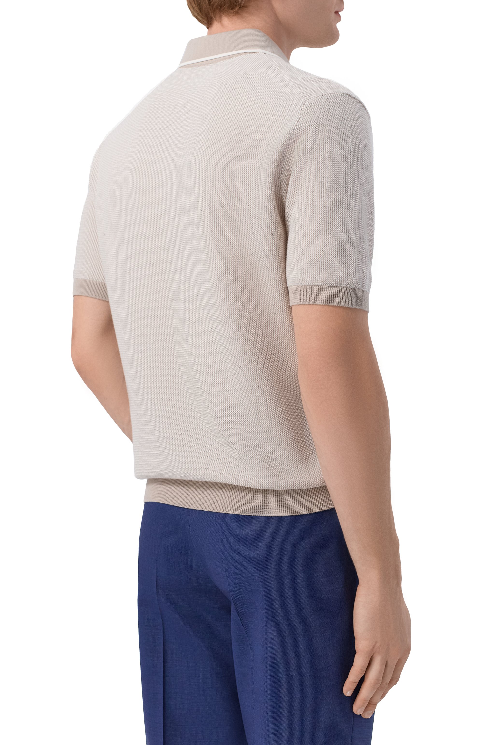 Хлопковое поло CORNELIANI бежевого цвета по цене 66050 руб., арт. 27M507/2725128, фото 4 Хлопковое поло CORNELIANI, арт. 27M507/2725128, фото 4