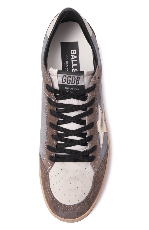 Комбинированные кеды Ball Star Golden Goose Deluxe Brand GMF00117.F007496 Серый  GMF00117.F007496 Фото 6