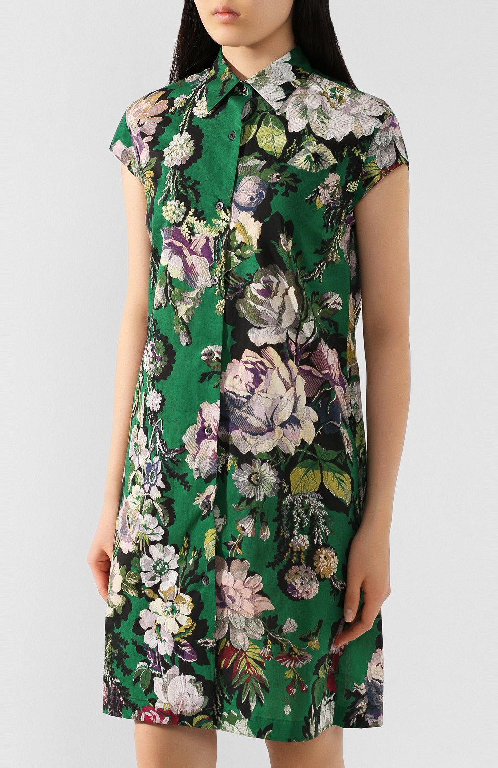 Хлопковое платье DRIES VAN NOTEN, арт. 201-11009-9400, фото 3