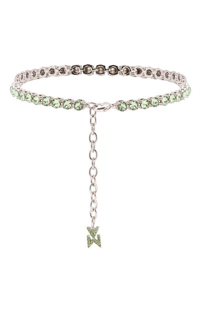 Анклет tennis AMINA MUADDI, арт. TENNIS ANKLET/CRYSTALS SILVER BASE/SWA, фото 3
