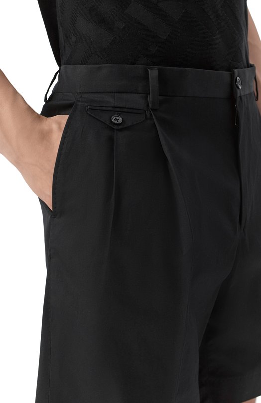 Хлопковые шорты Dolce & Gabbana GW0MAT/FUFJR Чёрный  GW0MAT/FUFJR Фото 5