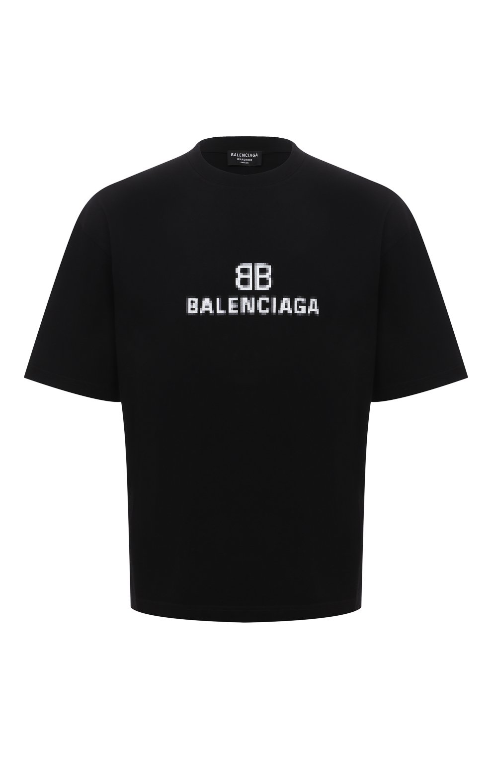 Мужская черная хлопковая футболка BALENCIAGA купить в ЦУМ (арт