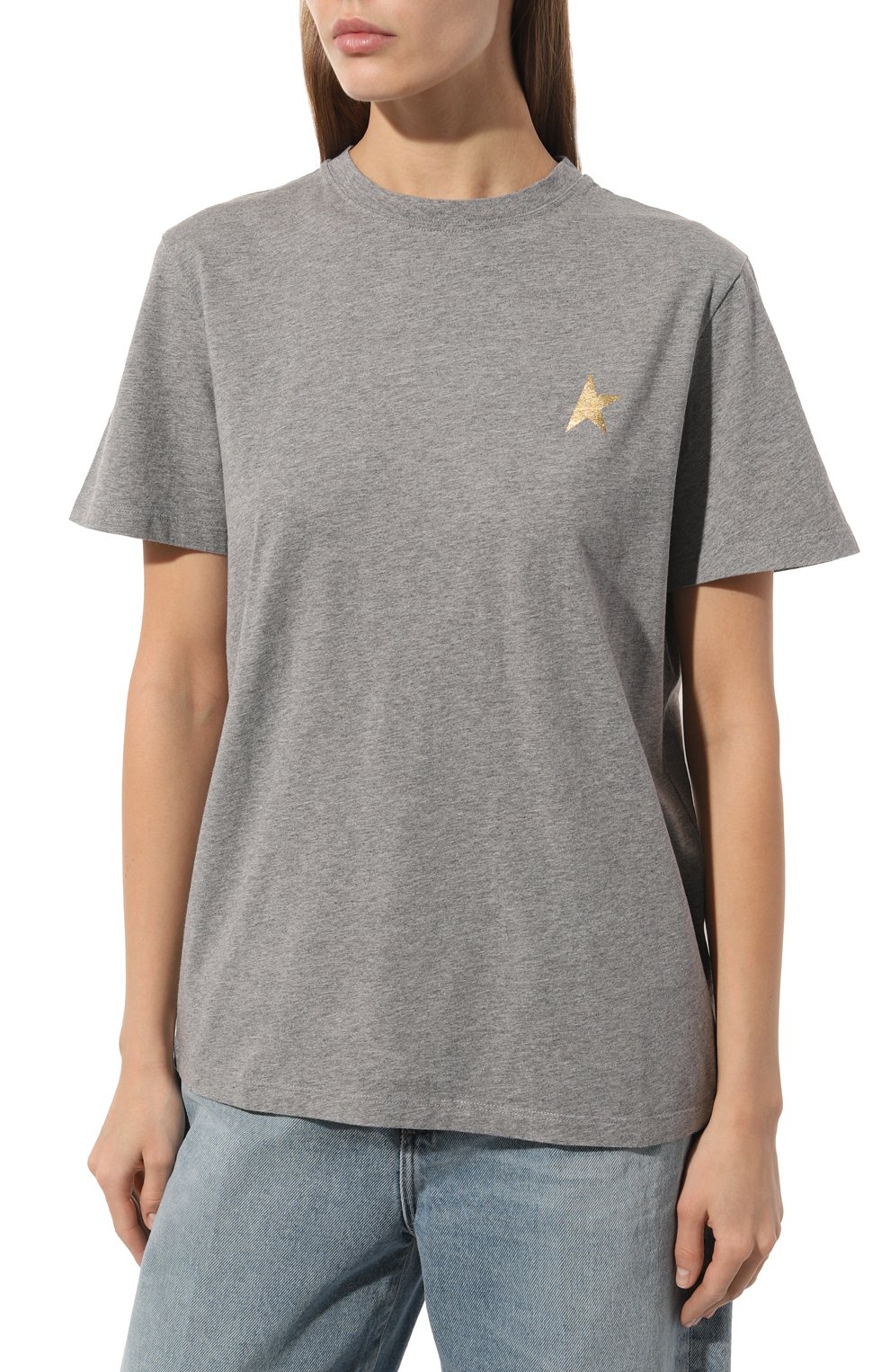 Хлопковая футболка GOLDEN GOOSE DELUXE BRAND, арт. GWP01220/P00019360311, фото 3