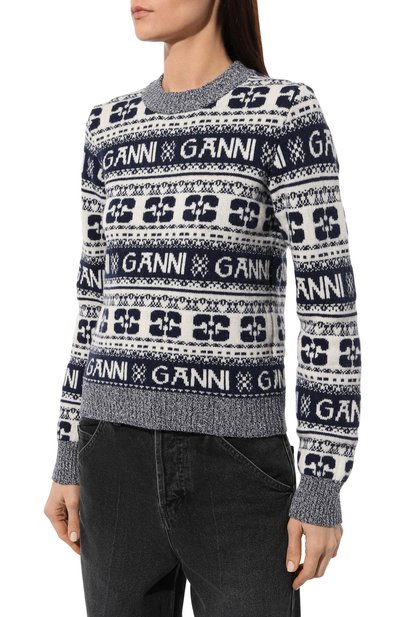 Шерстяной свитер GANNI, арт. K2094, фото 3