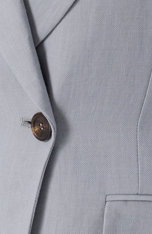 Жакет из вискозы и льна Brunello Cucinelli MH1262682 Голубой  MH1262682 Фото 6