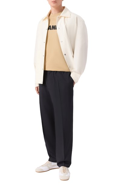 Хлопковая футболка JIL SANDER бежевого цвета по цене 55750 руб., арт. J22GC0221/J20348, фото 2 Хлопковая футболка JIL SANDER, арт. J22GC0221/J20348, фото 2