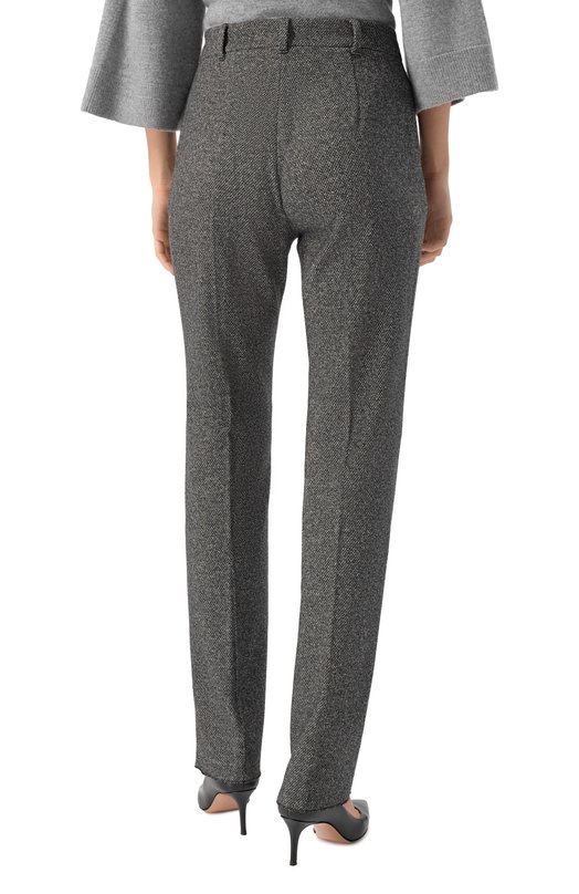 Брюки из хлопка и вискозы Max Mara Studio NEGUS Серый  NEGUS Фото 4