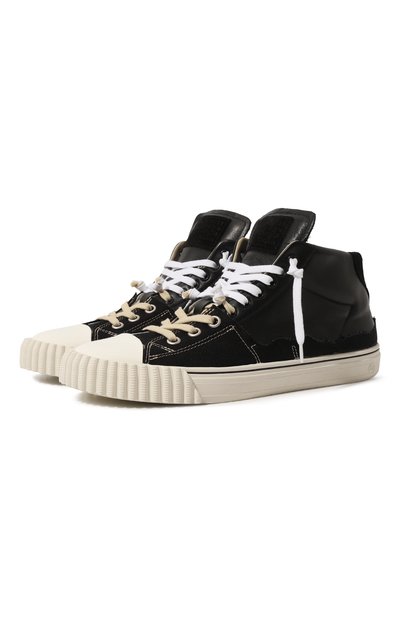 Мужские комбинированные кеды MAISON MARGIELA, арт. S57WS0390/P5063