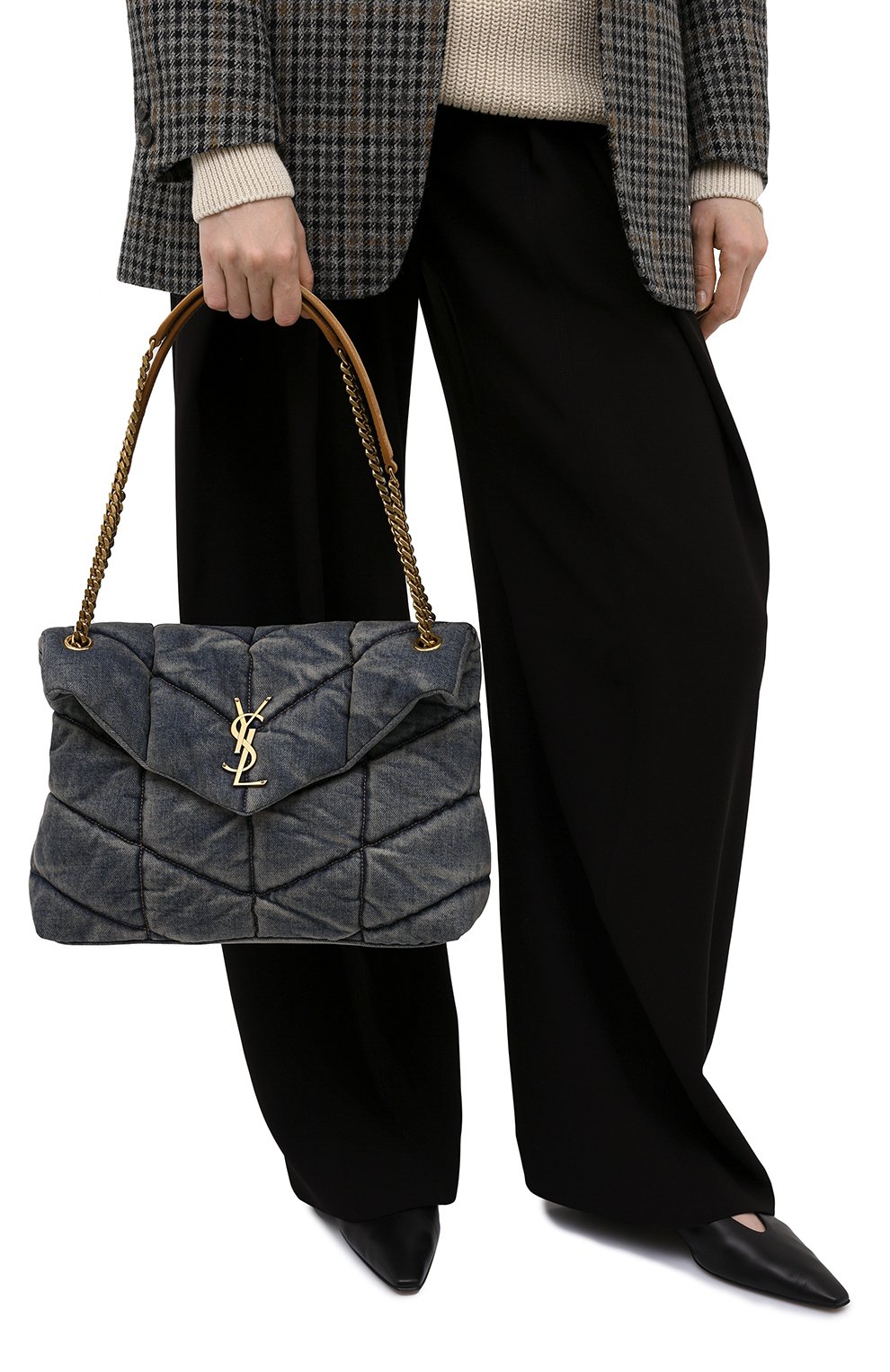 Сумка puffer loulou medium SAINT LAURENT, арт. 577475/2PT67, фото 2