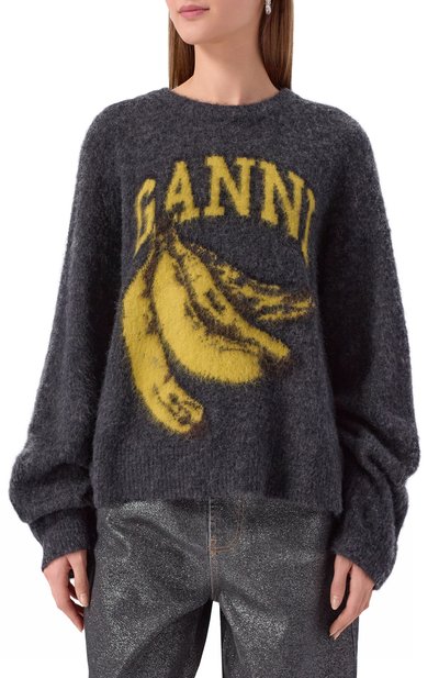 Шерстяной свитер GANNI, арт. K2516, фото 3
