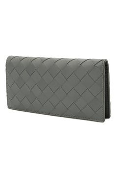 Мужской кожаное портмоне BOTTEGA VENETA серого цвета, арт. 635077/VCPQ4 | Фото 5 (Материал: Натуральная кожа; Материал сплава: Проставлено; Нос: Не проставлено)