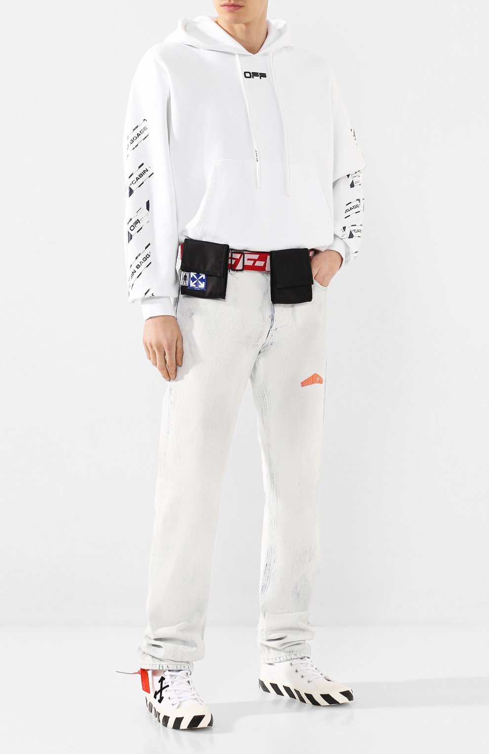 Текстильная поясная сумка OFF-WHITE, арт. 0MKN012S20H590411020, фото 2