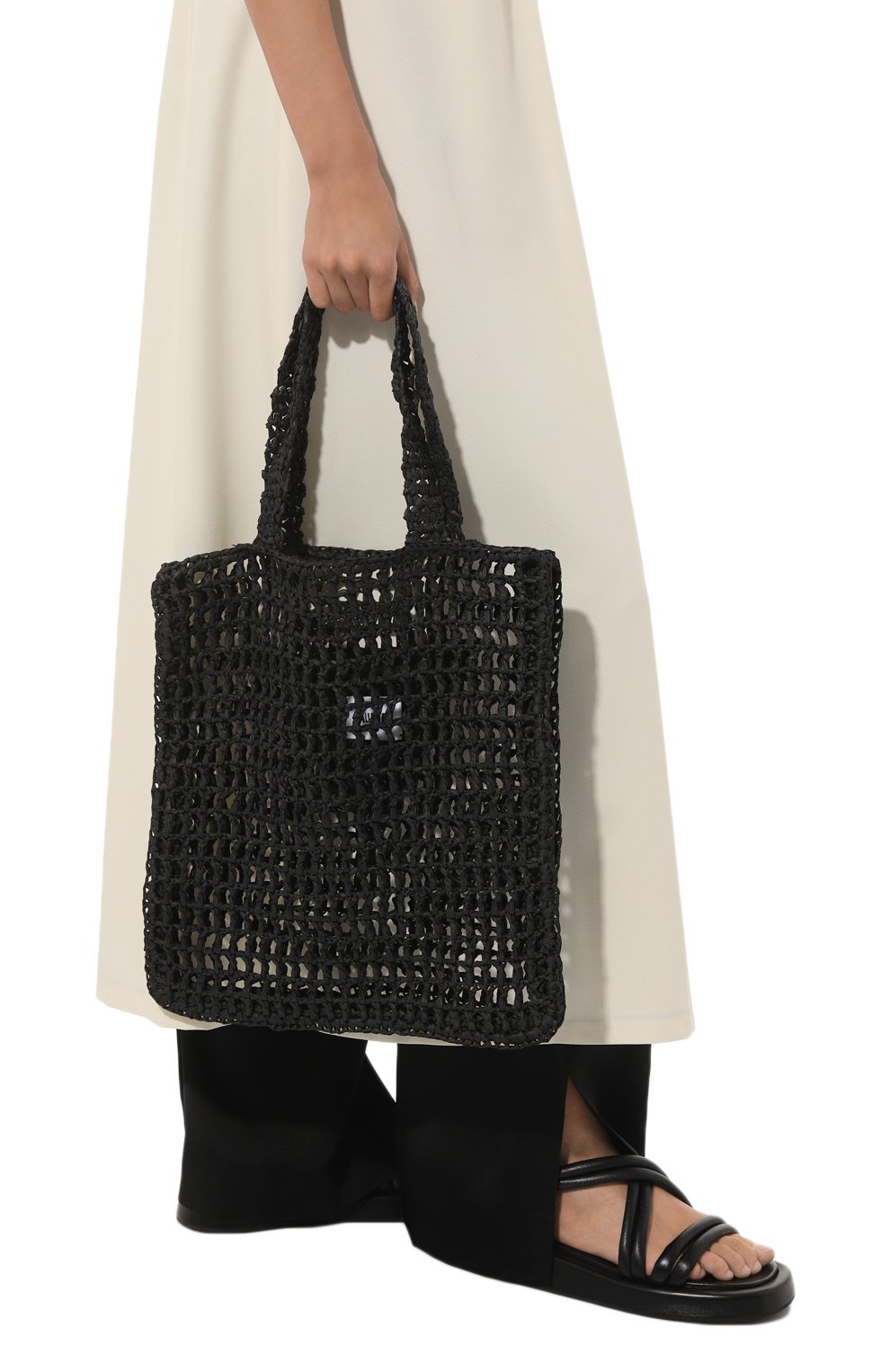 Сумка-тоут ALINE черного цвета по цене 9500 руб., арт. AL241501, фото 2 Сумка-тоут ALINE, арт. AL241501, фото 2