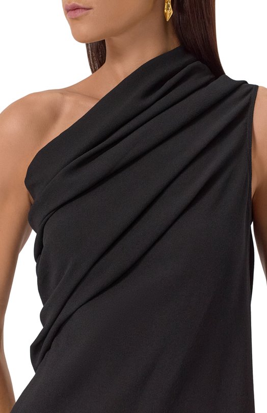 Шерстяное платье Rick Owens RP02E4541/WA Чёрный  RP02E4541/WA Фото 5
