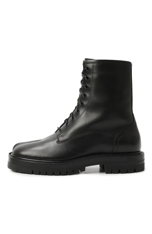 Кожаные ботинки Tabi Maison Margiela S39WU0225/P3292 Чёрный  S39WU0225/P3292 Фото 4