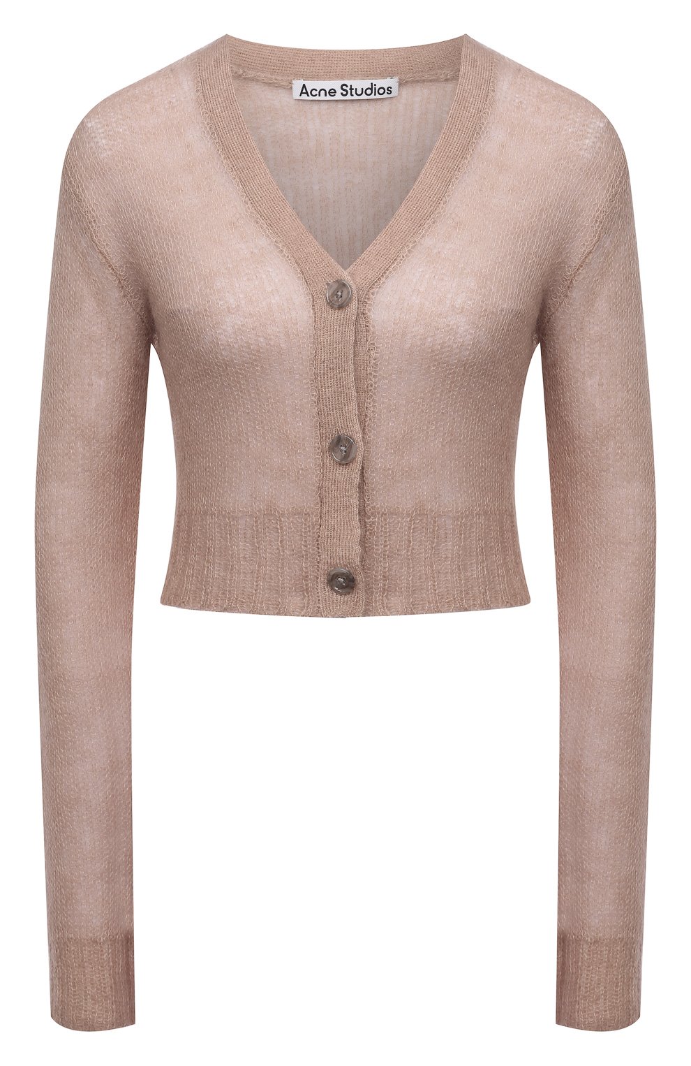 Кардиган ACNE STUDIOS бежевого цвета по цене 35300 руб., арт. A60296, фото 1 Кардиган ACNE STUDIOS, арт. A60296, фото 1