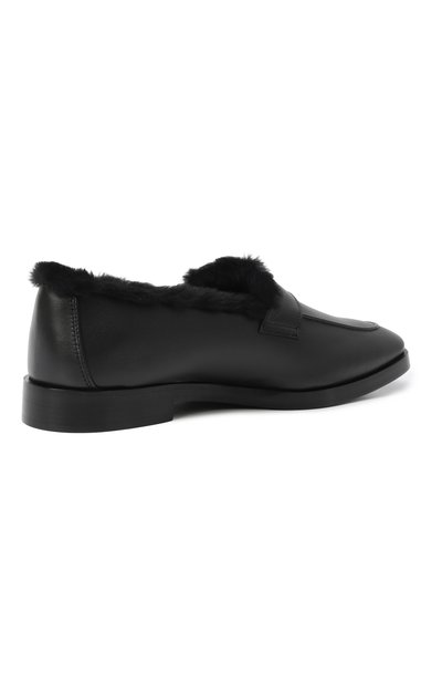 Кожаные лоферы BOUGEOTTE, арт. LFS-LECSNA/SHEAINP-BLA, фото 5