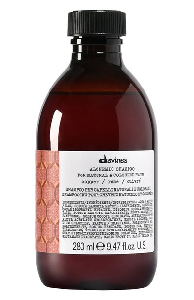 Женский шампунь для натуральных и окрашенных волос alchemic, медный (280ml) DAVINES, арт. 67224