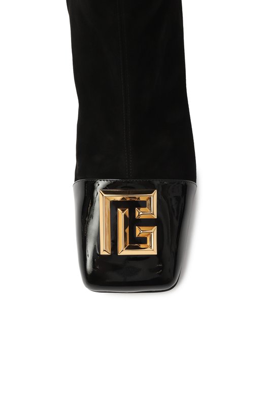 Замшевые ботильоны Edna 70 Balmain FN0TE036/LCSV Чёрный  FN0TE036/LCSV Фото 6