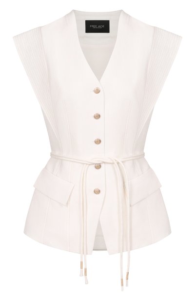 Женский жилет изо льна и вискозы FREEAGE, арт. WS26.VS027.2070.100