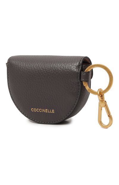 Кожаный футляр для ключей COCCINELLE темно-серого цвета по цене 8500 руб., арт. E2 MF6 41 X2 01, фото 2 Кожаный футляр для ключей COCCINELLE, арт. E2 MF6 41 X2 01, фото 2