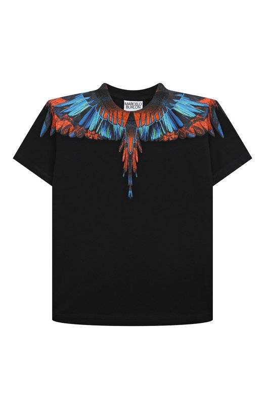 

Хлопковая футболка Marcelo Burlon Kids of Milan, Чёрный