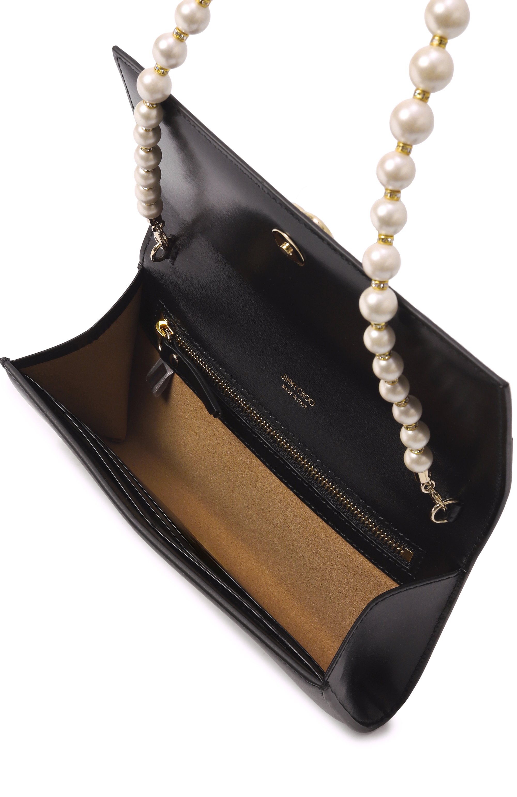 Клатч avenue JIMMY CHOO черного цвета по цене 133000 руб., арт. AVENUE WALLET/CHAIN, фото 5 Клатч avenue JIMMY CHOO, арт. AVENUE WALLET/CHAIN, фото 5