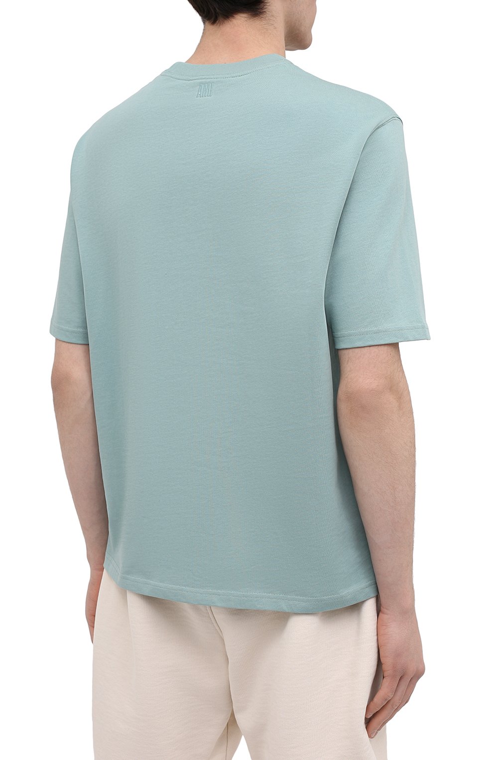 Хлопковая футболка AMI, арт. E21HJ128.726, фото 4