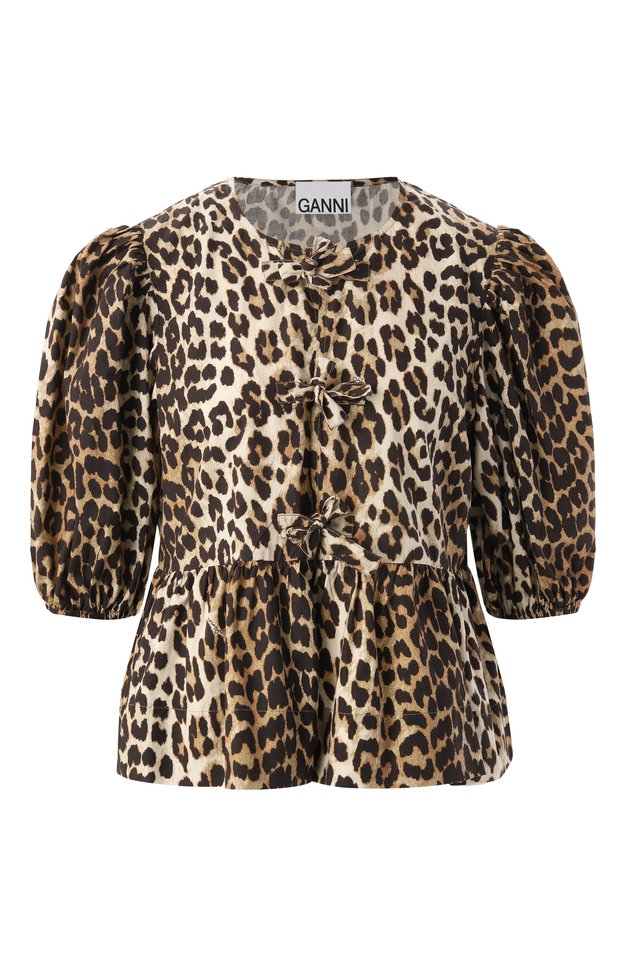 Хлопковая блузка GANNI, арт. F9116, фото 1