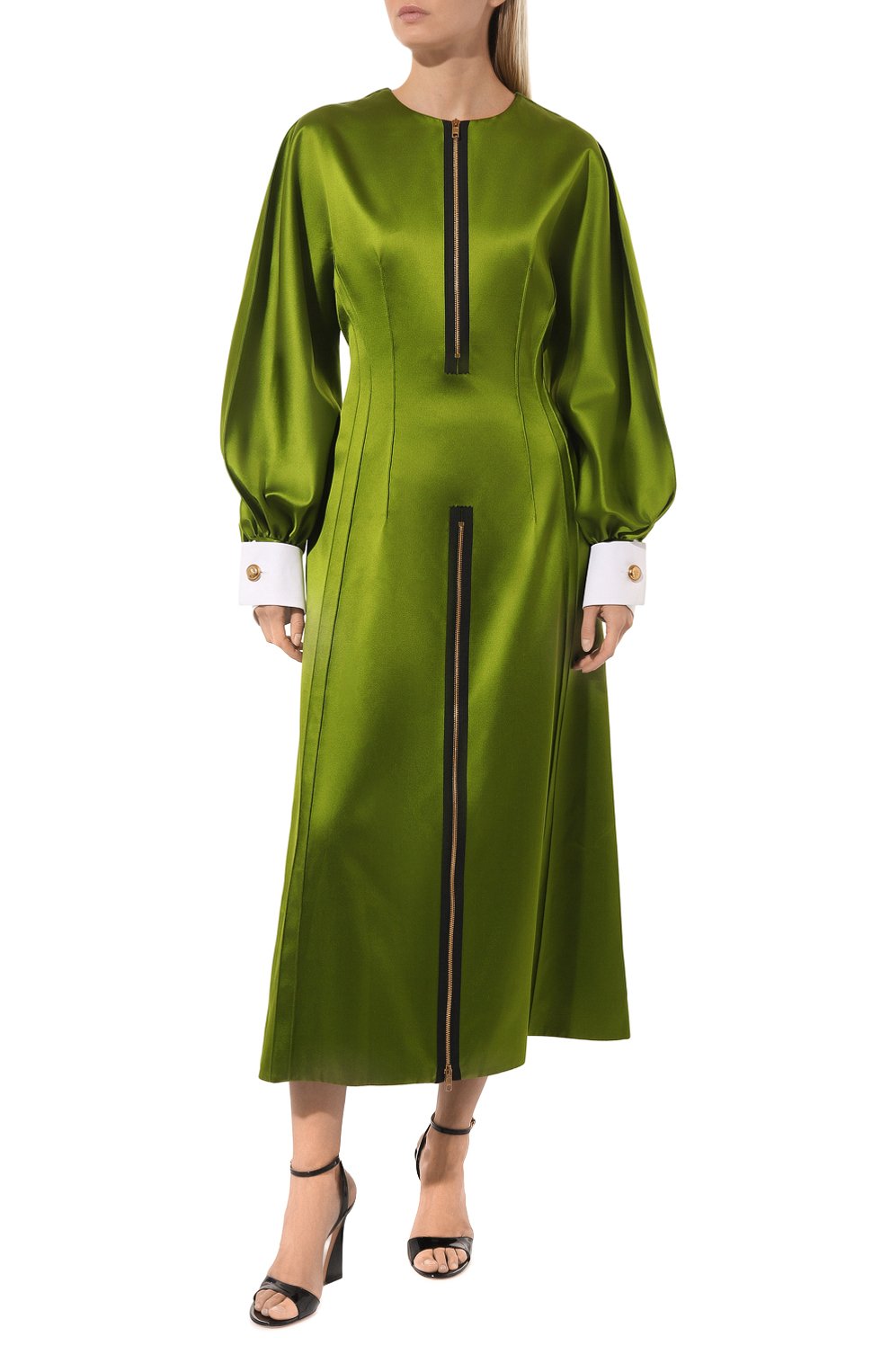 Атласное платье GUCCI, арт. 669272 ZAIBW, фото 3