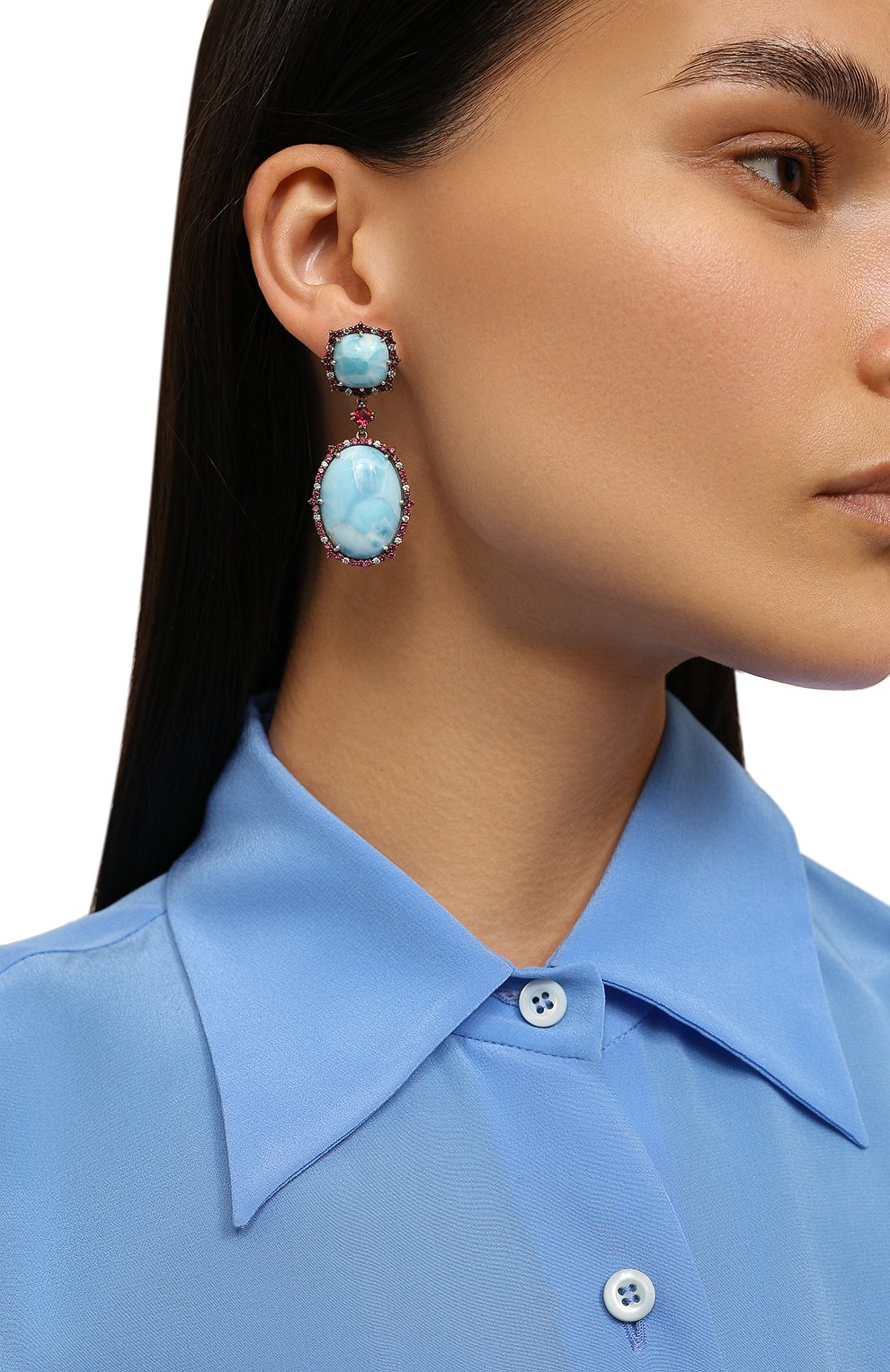 Серьги blue laguna QUEENSBEE, арт. 201366, фото 2