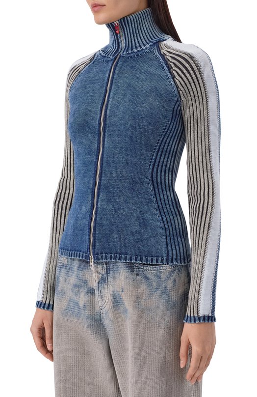 Хлопковый кардиган Diesel A20891/0WICF Синий  A20891/0WICF Фото 3