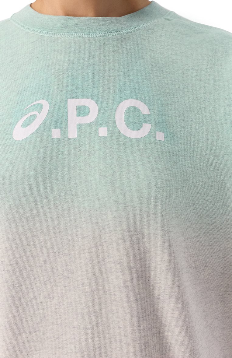 Женский хлопковый свитшот a.p.c. x asics A.P.C. разноцветного цвета, арт. C0EZD-F27957 | Фото 5 (Длина (для топов): Стандартные; Материал внешний: Хлопок; Рукава: Длинные; Автоматизация состава: Проставлено; Автоматизация ТО: Проставлено; Женское Кросс-КТ: Свитшот-одежда; Стили: Спорт-шик; Принт: С принтом)