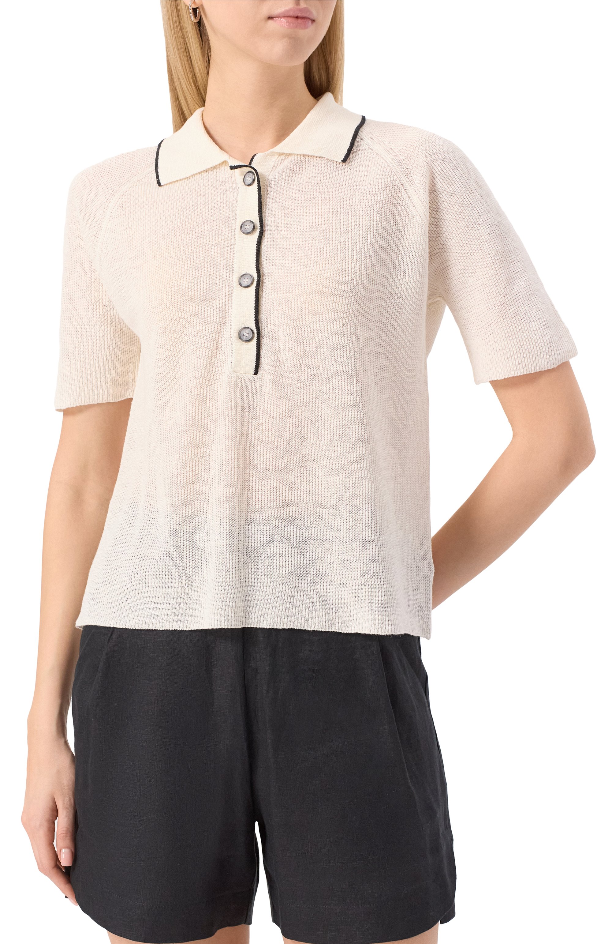 Льняное поло GRAN SASSO, арт. 57240/24840, фото 3