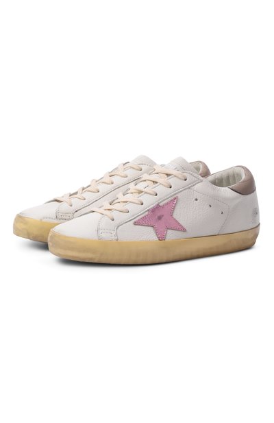 Женские кожаные кеды superstar GOLDEN GOOSE DELUXE BRAND, арт. GWF00101.F004065