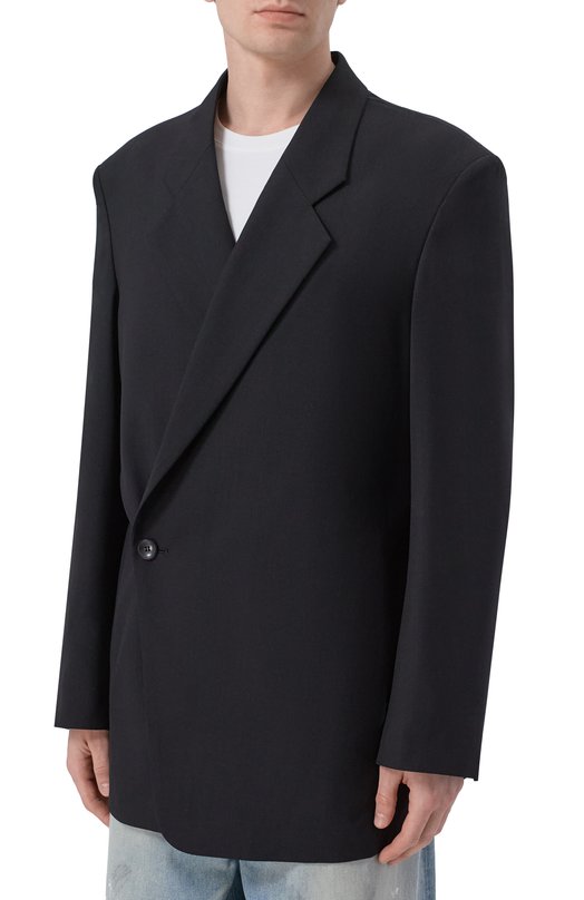 Шерстяной пиджак Attachment x Vein Attachment VG61-348 Чёрный  VG61-348 Фото 6