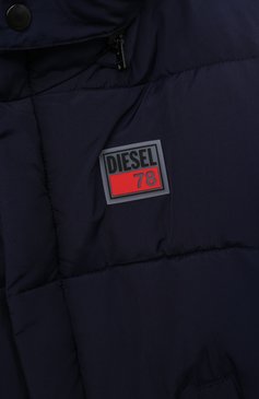 Мужского утепленная куртка DIESEL темно-синего цвета, арт. J01440/0BFAQ | Фото 3 (Кросс-КТ: Зима; Региональные ограничения белый список (Axapta Mercury): Не проставлено; Материал внешний: Синтетический материал; Нос: Не проставлено; Материал подклада: Синтетический материал)