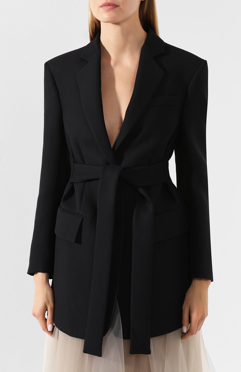 Жакет из смеси шелка и шерсти VALENTINO, арт. SB0CE1N04W0, фото 6