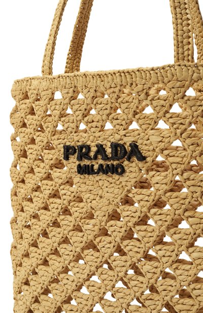 Сумка-тоут PRADA бежевого цвета по цене 236500 руб., арт. 1BG493/2M2T, фото 3 Сумка-тоут PRADA, арт. 1BG493/2M2T, фото 3