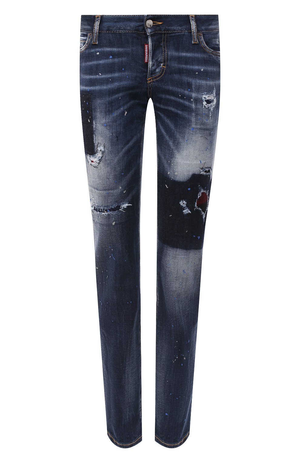 Джинсы DSQUARED2 синего цвета по цене 68700 руб., арт. S72LB0374/S30708, фото 1 Джинсы DSQUARED2, арт. S72LB0374/S30708, фото 1