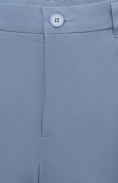 Хлопковые брюки ZHANNA & ANNA голубого цвета по цене 8000 руб., арт. ZAOZ00000196, фото 3 Хлопковые брюки ZHANNA & ANNA, арт. ZAOZ00000196, фото 3