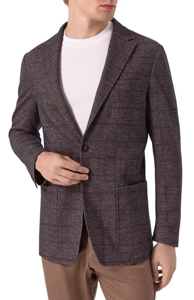 Пиджак из шерсти и хлопка CANALI, арт. J0147/JJ02554, фото 5