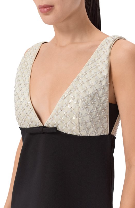 Платье из вискозы Dorothee Schumacher 348024 Чёрно-белый  348024 Фото 4